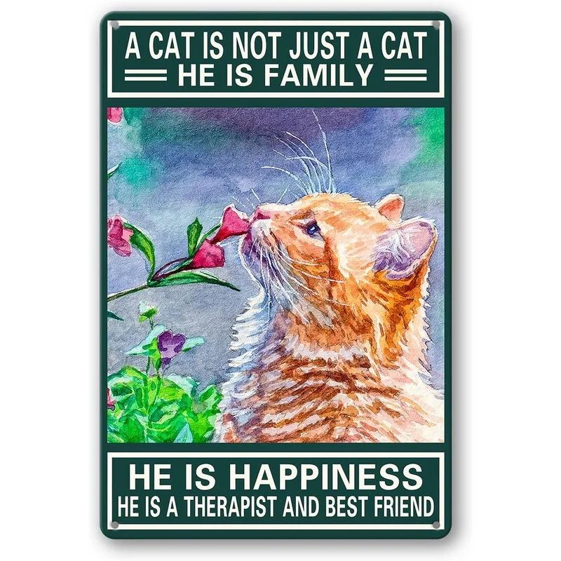 Смешной декор для кошек Металлические жестяные таблички Я делаю что хочу Милые кошки Постеры Настенное искусство Знак для эстетики Ванная комната Сад Домашнее украшение