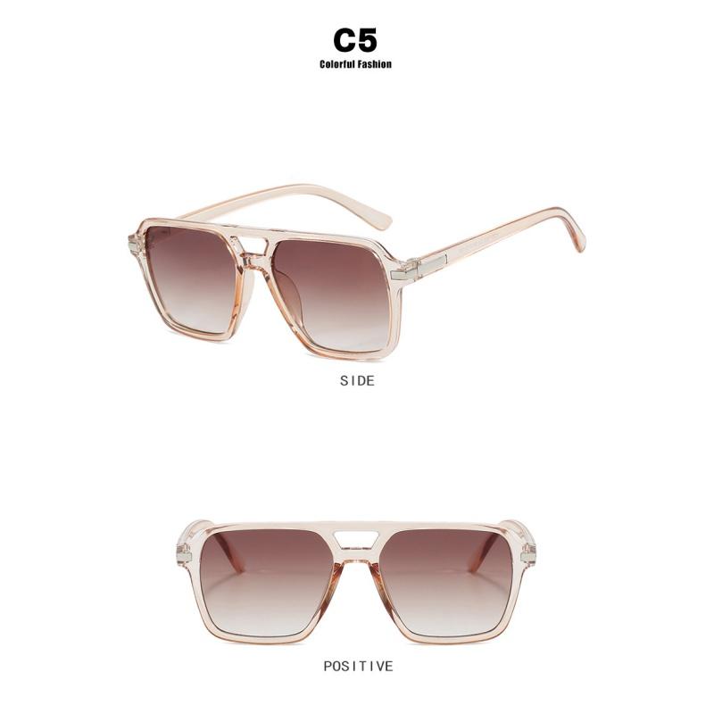 Мужские солнцезащитные очки, женские солнцезащитные очки в стиле ретро с квадратной оправой в форме рисового ногтя.