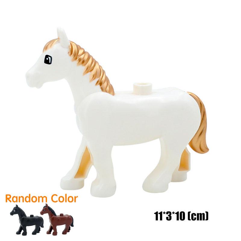 Big Size Building Blocks Animal Accessorie Compatible Duplo Rabbit Fish Bear Chicken Pig Duck Dog Cat Horse Cow Sheep Toys Gifts