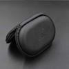 1 шт./2 шт. ПУ овальная сумка для хранения на молнии для проводных наушников, портативный чехол-контейнер, коробка для хранения наушников для BA10 AS10 ES4