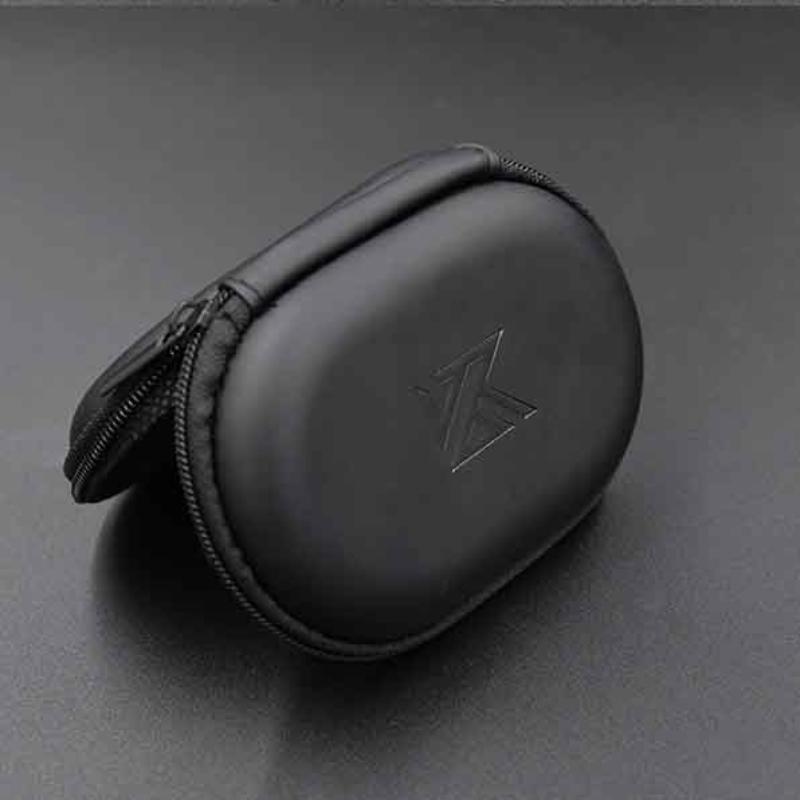 1 шт./2 шт. ПУ овальная сумка для хранения на молнии для проводных наушников, портативный чехол-контейнер, коробка для хранения наушников для BA10 AS10 ES4
