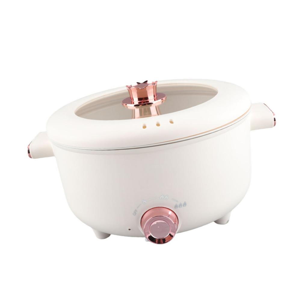Electric Hot Pot 3.5L Rapid Noodles Cooker Multifunctional Cooking Pot for Ramen Egg Pasta Dumpling Soup Porridge
