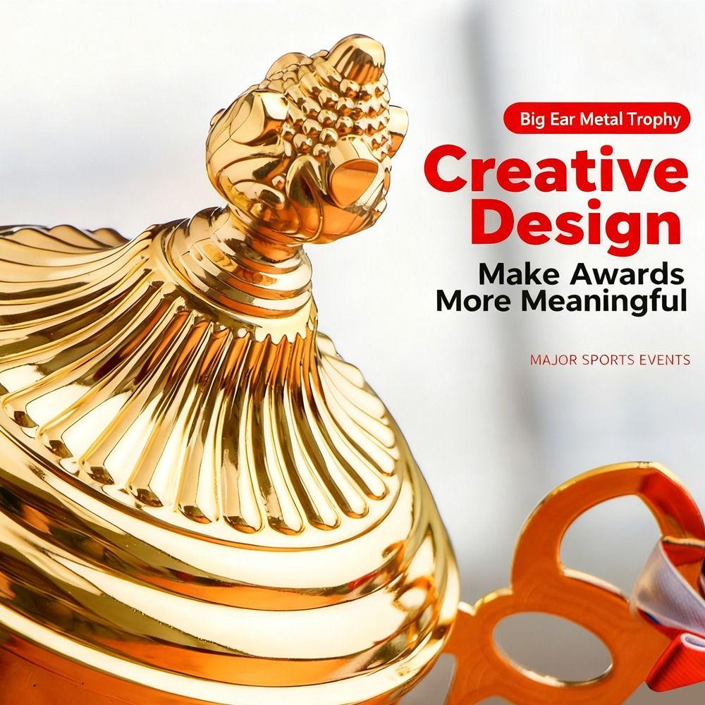 Metal Material Metal Trophy Creative Award Sport Trophy Gold Trophies Birthday Gifts