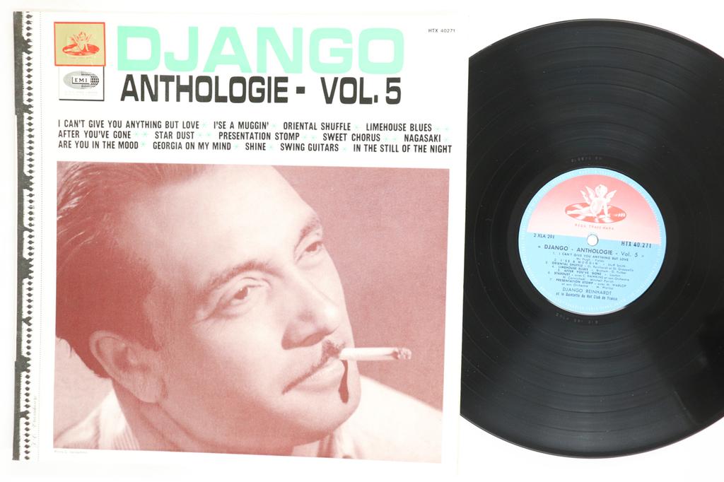 Виниловая пластинка ДЖАНГО РЕЙНХАРДТ Django Anthologie Т.. 5 HTX40271 LA VOIX DE SON Франция Джаз Б/у