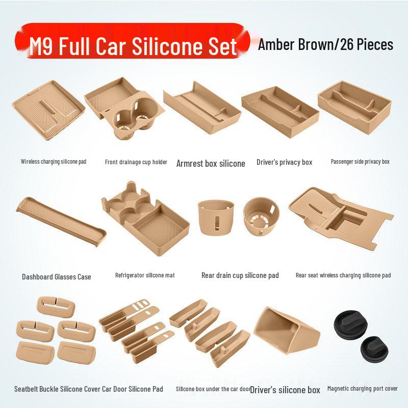 Essential Silicone Mat Set for AITO M7, M8, M9 Interior Decoration - Fits 26 Models