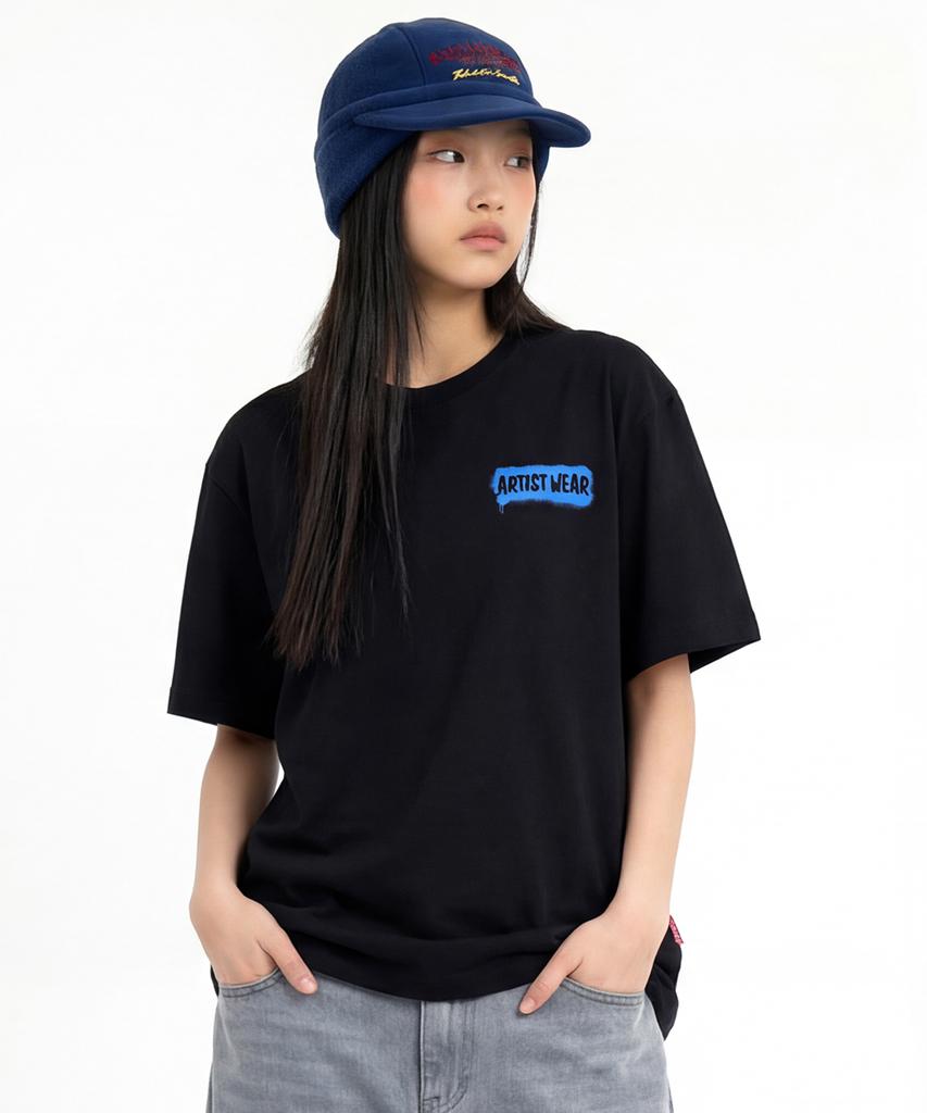 ARTISTWEAR [Atw] Синяя футболка с коротким рукавом 'Карп Кои' - 2 цвета