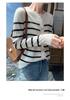Women's Autumn Winter Cashmere Stripe Knit Cardigan - Round Neck, Versatile Loose Sweater