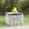 VidaXL Gabion Fire Pit Ø 100 Cm Galvanized Iron, Gabion Fireplace, Outdoor Gabion Fire Pit, Round Gabion Fire Pit, Fire Pit 153560