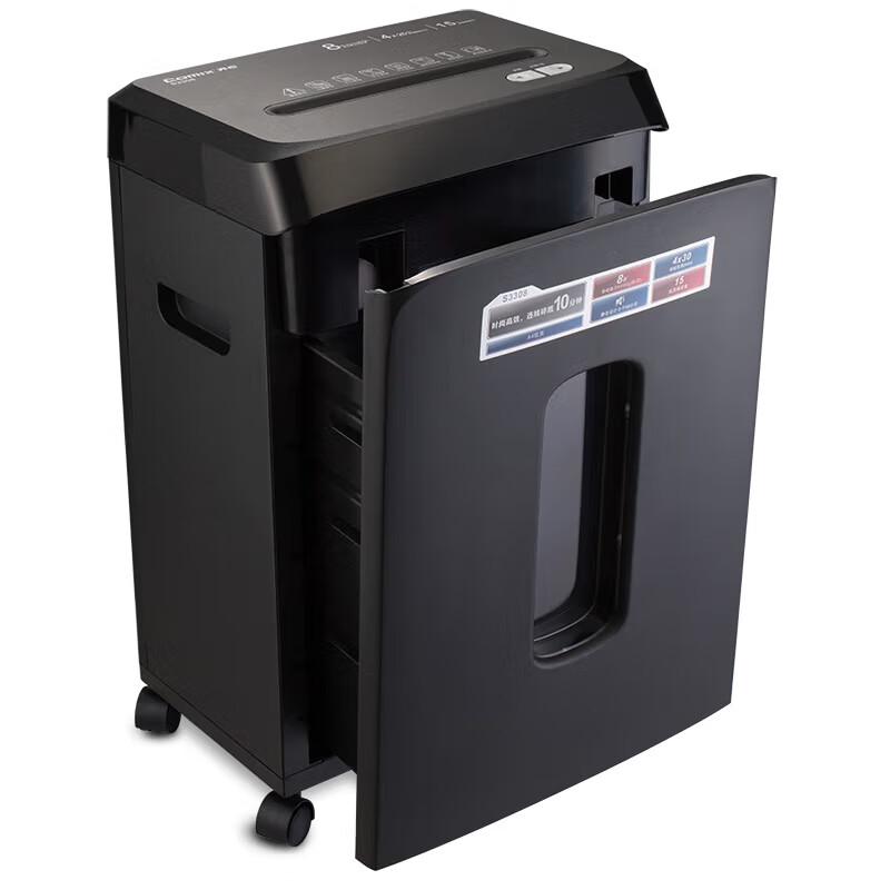 COMIX S3308 8-Sheet P-4 Office Shredder CN plug (adapter included)