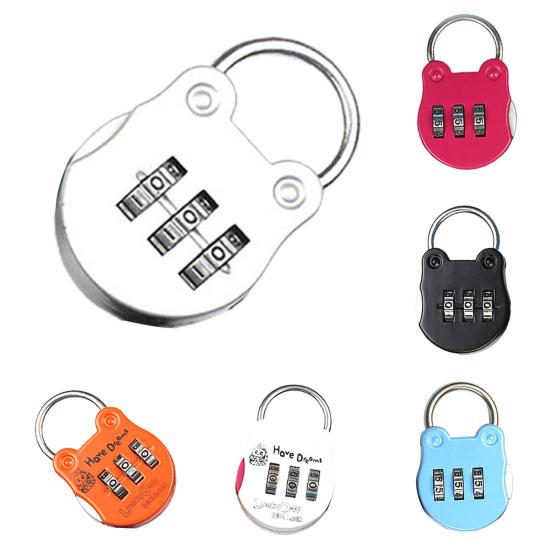 Цифровой номерной замок, многоцелевой износостойкий, 6 цветов, 3-значный кодовый замок, кодовый замок для дома