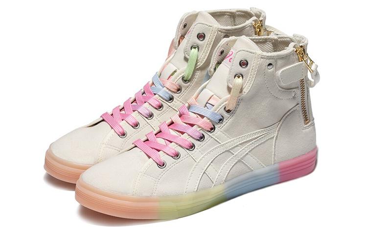 Asics Двойная муфта Молочно-белый Ретро Повседневный Высокая подошва Кеды 'Белый Розовый' Женские 1202A079-101