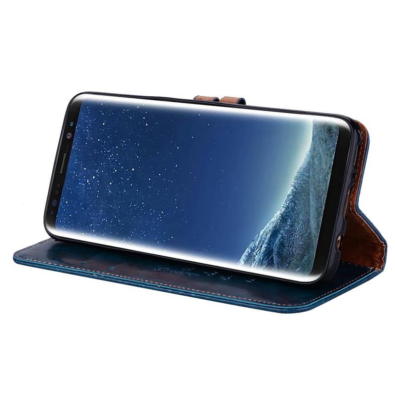 Высококачественный чехол-книжка бизнес-типа из искусственной кожи для Samsung Galaxy Силиконовый чехол Обложка книги Coque Fundas с подставкой для карточек Чехлы для телефонов