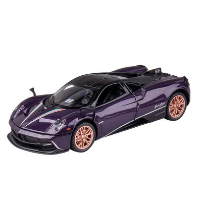 1/32 Pagani Huayra Dinastia Diecasts Игрушечные транспортные средства Модель автомобиля Сплав Мальчики Игрушечная машина Моделирование Звук Свет Коллекционные игрушки для детей Подарок