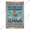 Putuo Decor pc German vintage metal tin sign wall art Deco family farmhouse Farm Ranch  X  inch gift