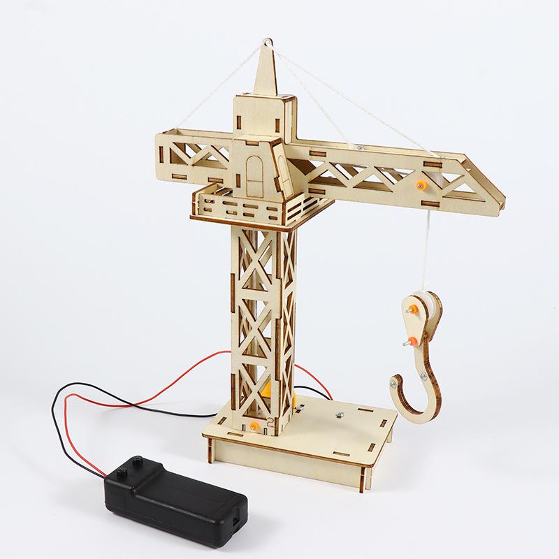 Миниатюрный DIY Набор для модели башенного крана для научных экспериментов