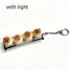 Simulation Food Food Miniature Fidget Keycap Finger Button Fake Food Key Chain  Bag Charm