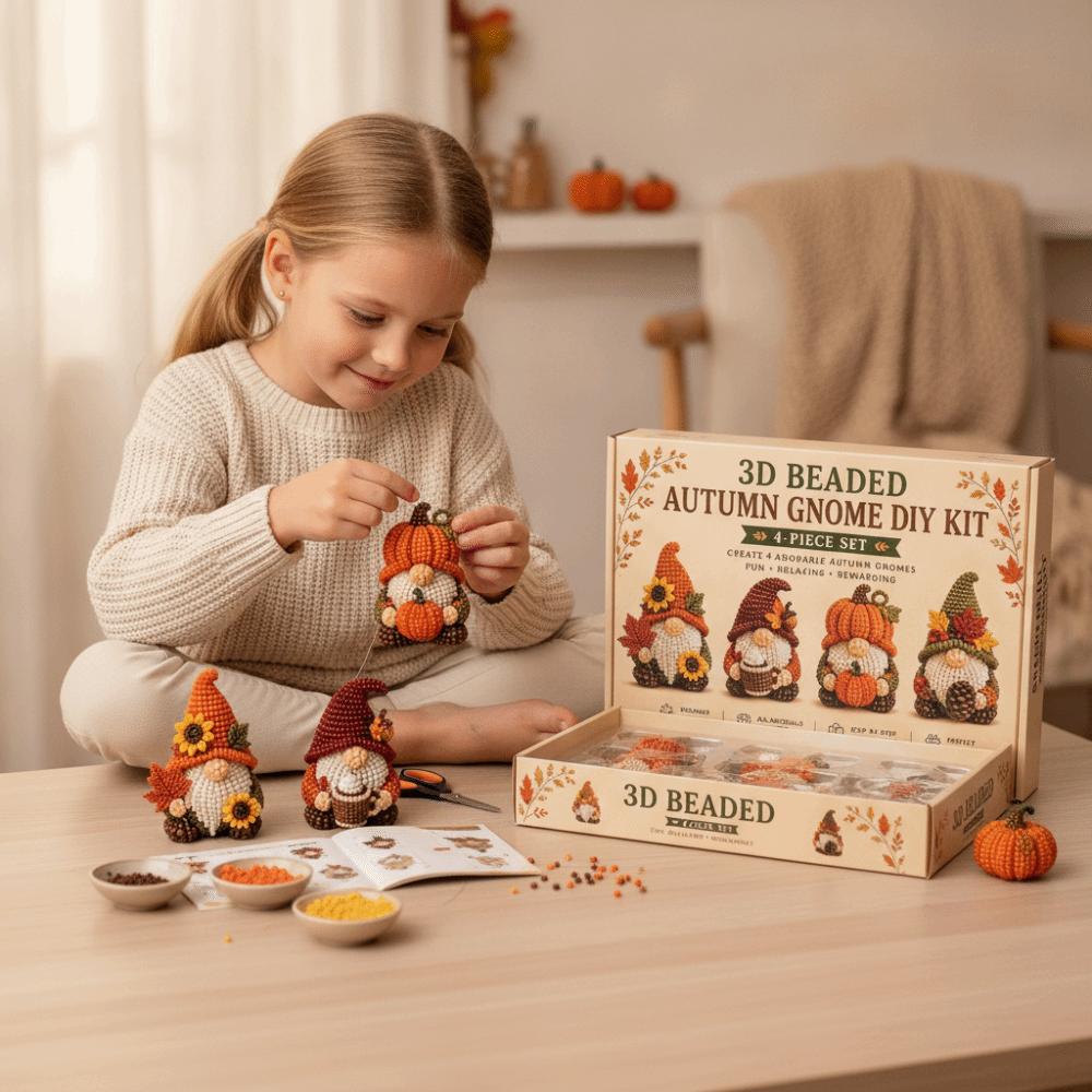 Набор для творчества «Гном из бусин» Сделай сам Пластиковый набор для ручного творчества Подарки Украшения для гномов Декор для дома