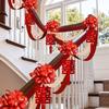 Complete Wedding Staircase Decoration Set: Balloons, Flowers, and Handrail Decor