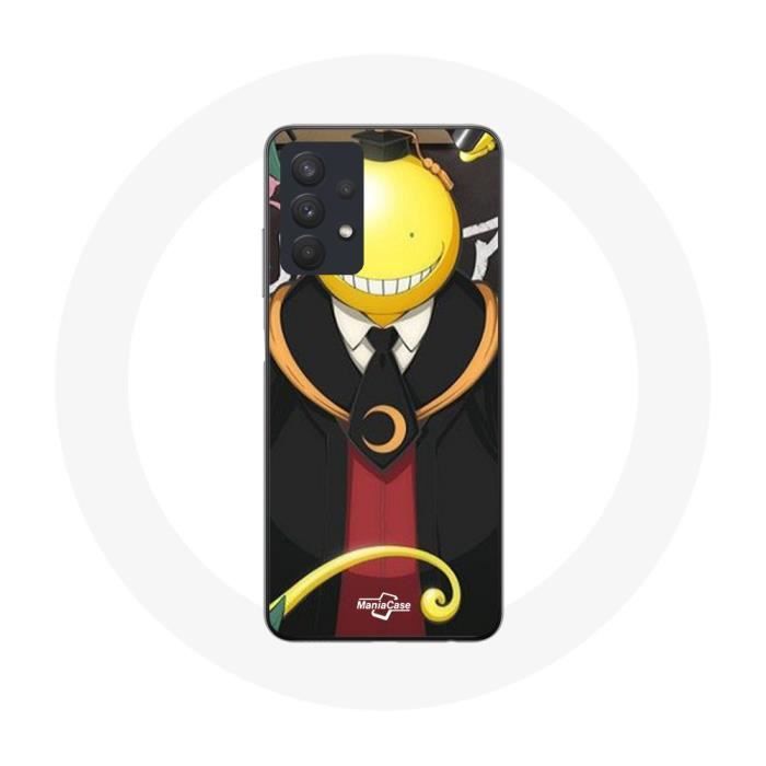 Coque pour Samsung Galaxy A32 5G - MANIACASE - Koro Sensei - Souple - Blanc - Manga Anime