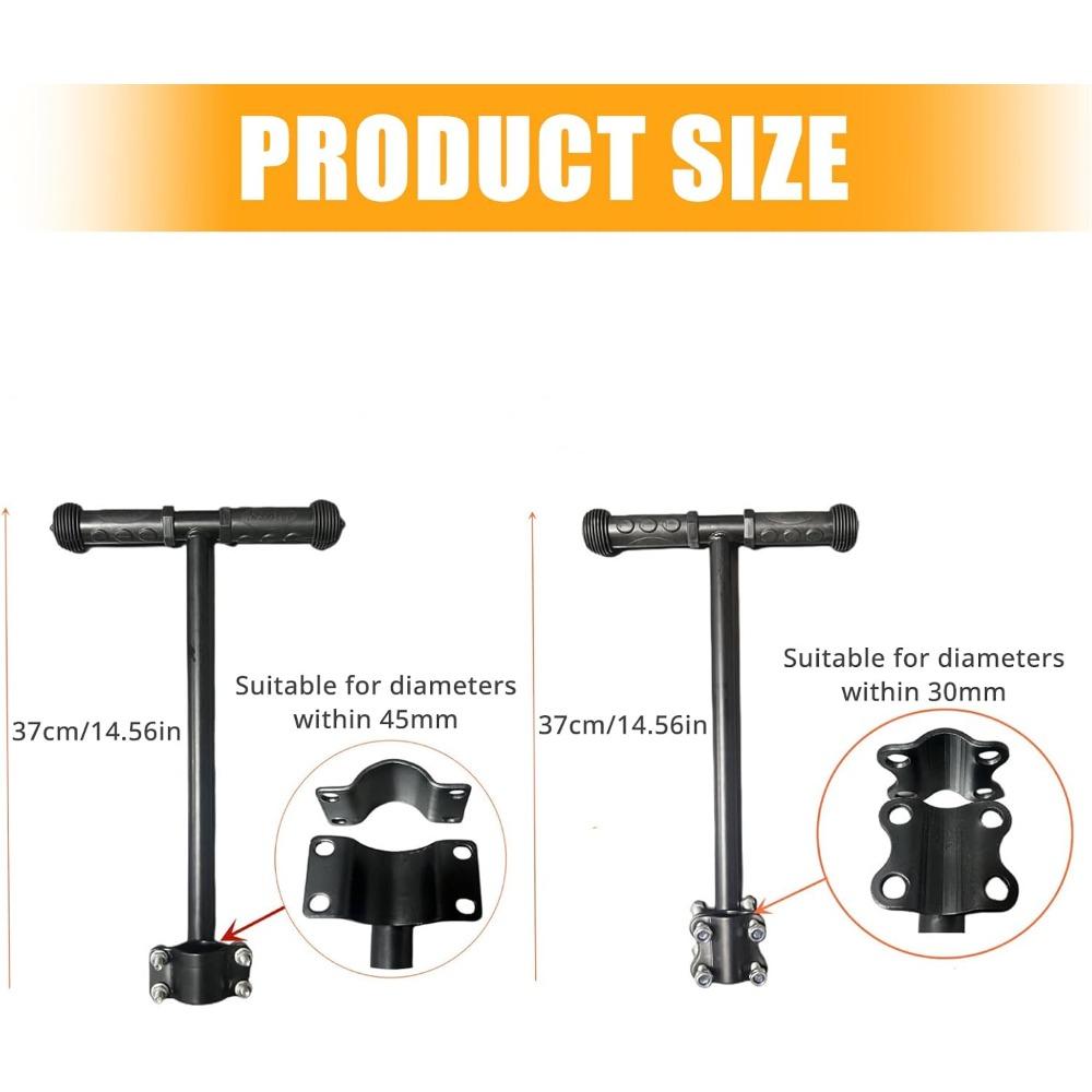 Wheelchair Handle Extenders, Adjustable Stroller Extension Rack Bike Handlebar Extender Easy to Use Ergonomic Design(Fits 45mm Inner Dia)