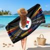 Pittsburgh Steelers Customized Name Text Beach Towel, Soft Absorbent Towel Beach Pool Travel Personal Gift