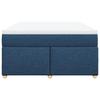Maison Exclusive - Sommier à lattes de lit avec matelas Bleu 160x200 cm Tissu