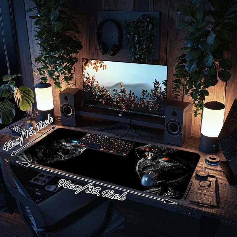 1Pc Darkness Light Encounter Gaming Mouse Pad Keyboard Desk Mat Non-slip Rubber Lock Edge Waterproof Computer Mousepad for Office Home Decor Y1705