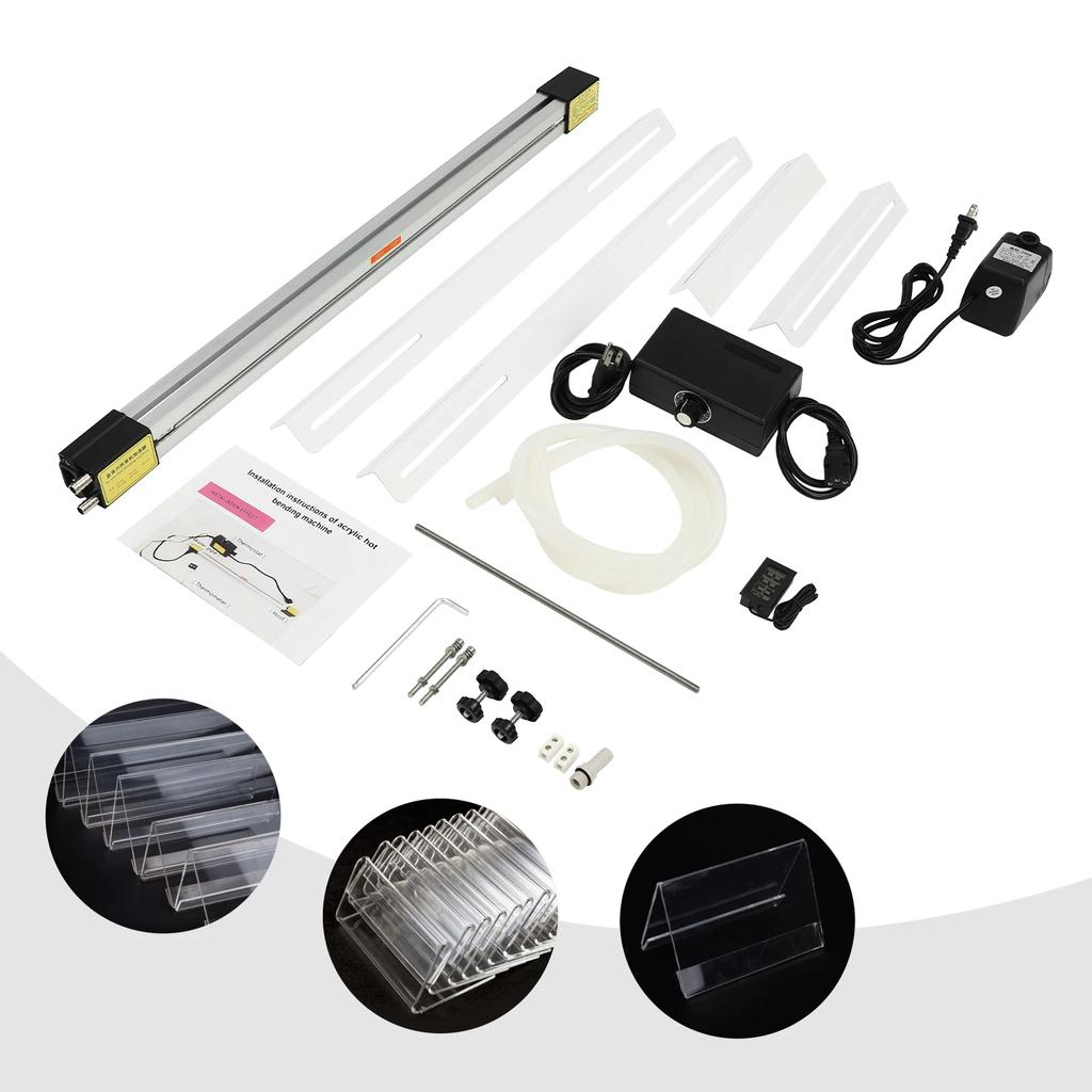 60см Акриловый гибочный станок с кронштейном, Станок для гибки пластиковых листов, 24-дюймовый ручной полосовой нагреватель IPX8 для производства логотипов