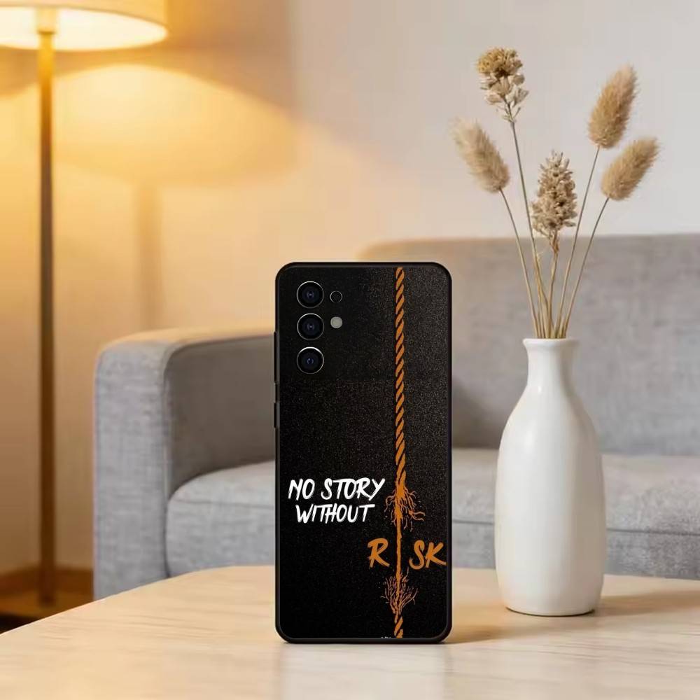 Торговля Без Риска, Без Богатства Чехол Для Телефона Для Samsung S25,S24,S21,S22,S23,S30,Ultra,S20,Plus,Fe,Lite,Note,10,Черный Чехол