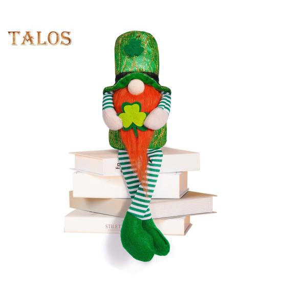 Улица. Украшение в виде гнома на День Святого Патрика, плюшевая кукла-фигурка гнома с клевером, ирландское безликое украшение ручной работы для декора стола