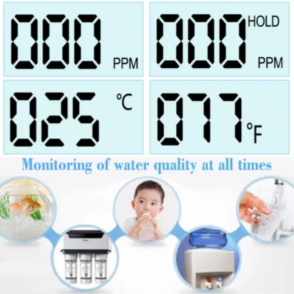 Высокоточный тестер качества воды TDS 0-9990ppm, ручка-тестер PPM для аквариума