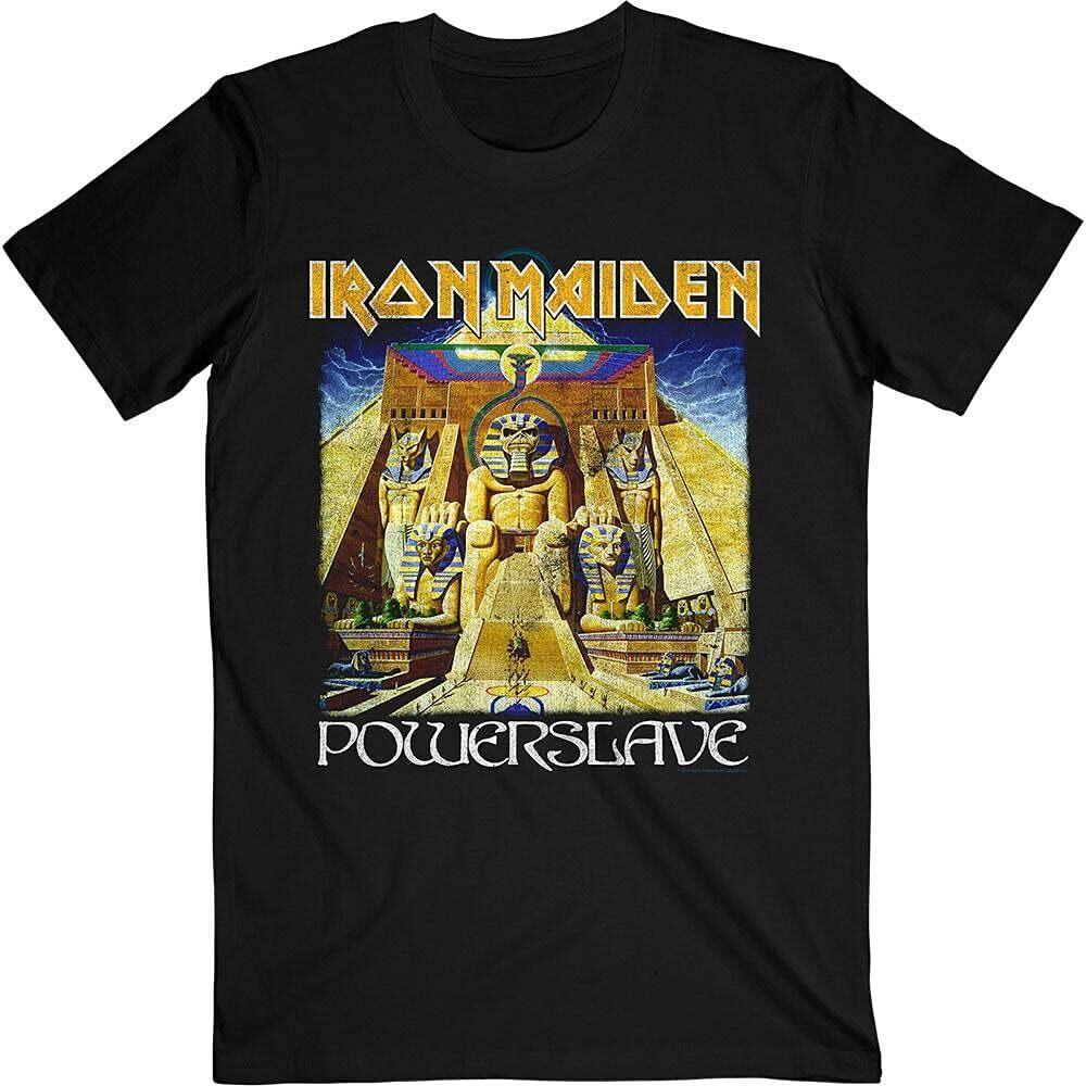 Оригинальная футболка Iron Maiden Powerslave World Slavery Tour S M L XL 2XL НОВАЯ Унисекс Футболка