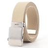 Men's Canvas Military-Style Automatic Buckle Belt, 32mm – Casual, Fashionable, All-Match Design.