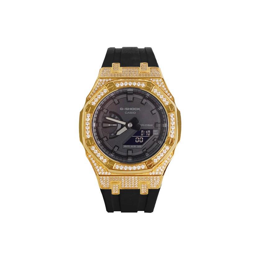 Casio Унисекс 48,5 мм Черные часы GA-2100-1A1(Watch8--)