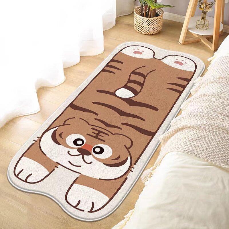 Living Room Flannel Carpet Cartoon Irregular Shape Cute Soft Comfortable Sofa Bedroom Bedside Rug Home Decoration
