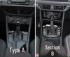 Sagitar Interior Carbon Fiber Center Console Stickers - Fits 19 Models