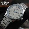 ПОБЕДИТЕЛЬ Мужские модные повседневные простые полностью автоматические механические часы со стальным ремешком