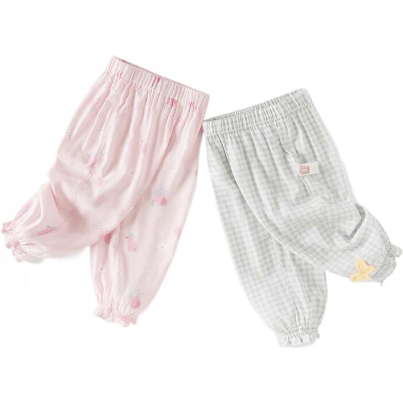 DAVE & BELLA Girls' Summer Anti-Mosquito Jogger Pants