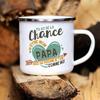 Outdoor Water Cup Best Dad In The World French Print Enamel Mug Drink Milk Coffee Cups Camping Mug Festive Birthday Gift for Dad