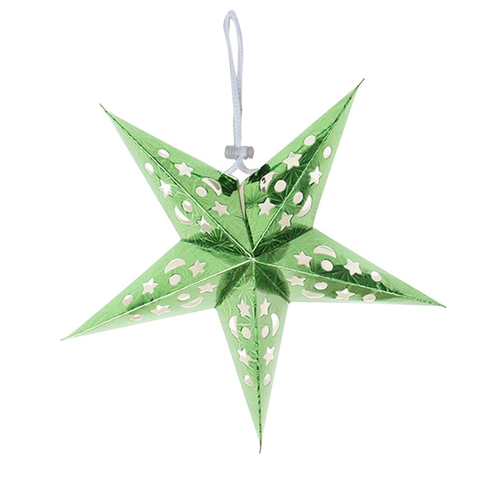18 Inch Christmas Decoration Xmas Paper Star Holiday Star Hanging Ceiling Stars Pendant 3D Christmas Tree Lampshade 3D Paper Star Hanging Decoration