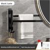 180°Rotating Suction Cup Towel Rack Wall-mounted Multi-pole Bathroom Towel Pole Foldable 2/3/4/5 Towel Bars Toilet Towel Rod