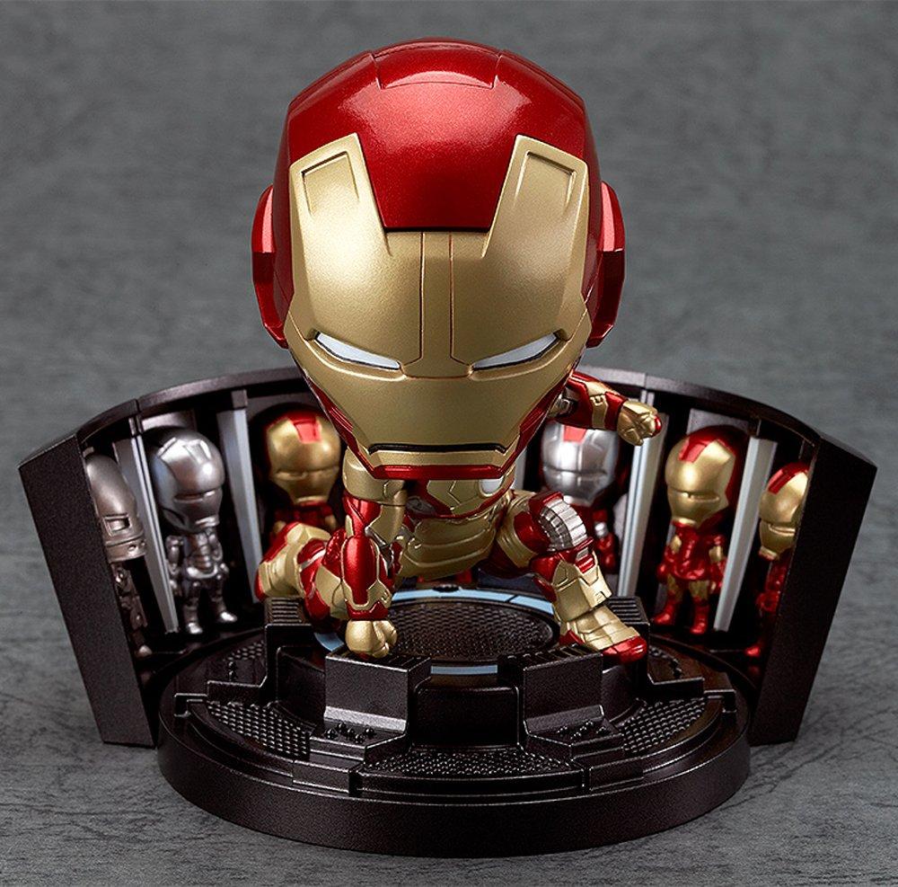 Good Smile Company Iron Man 3 Nendoroid Iron Man Mark 42 Heroes Edition Hall of Armor Set Non-scale ABS PVC Movable Figure