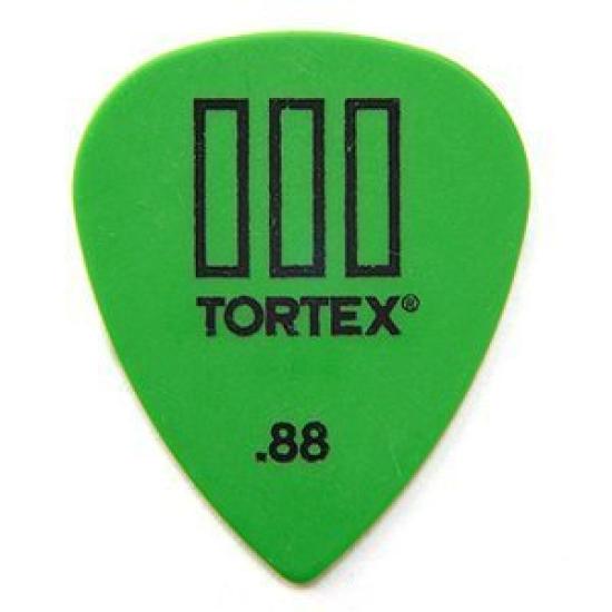 Набор медиаторов Jim Dunlop Tortex III STD с 3 стандартными медиаторами Tortex и 24 медиаторами Musent Custom Players (0,88 мм) & 462B088-GRN-24P