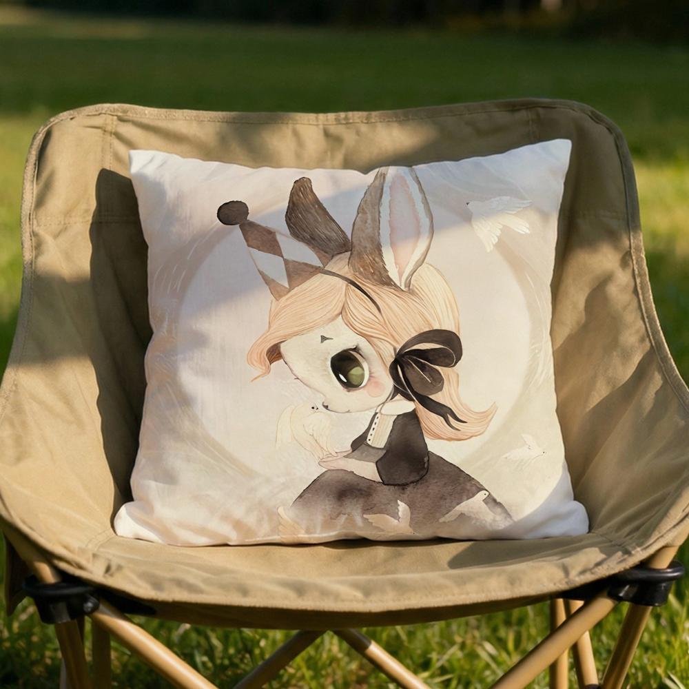 MMrs Mighetto Print Cushion Cover Soft Reversible Durable Pillow Cover MultiScene Use for Home Car Daily Comfort
