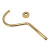 NPT Shower Head Extension Arm Brushed Gold S Shaped Gooseneck Stainless Steel Shower Head Pipe for Bathroom