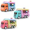 Forward/Backward Openable Door Ice Cream Truck Mini Inertia Car Van Lorry Model Kitchen Role Play