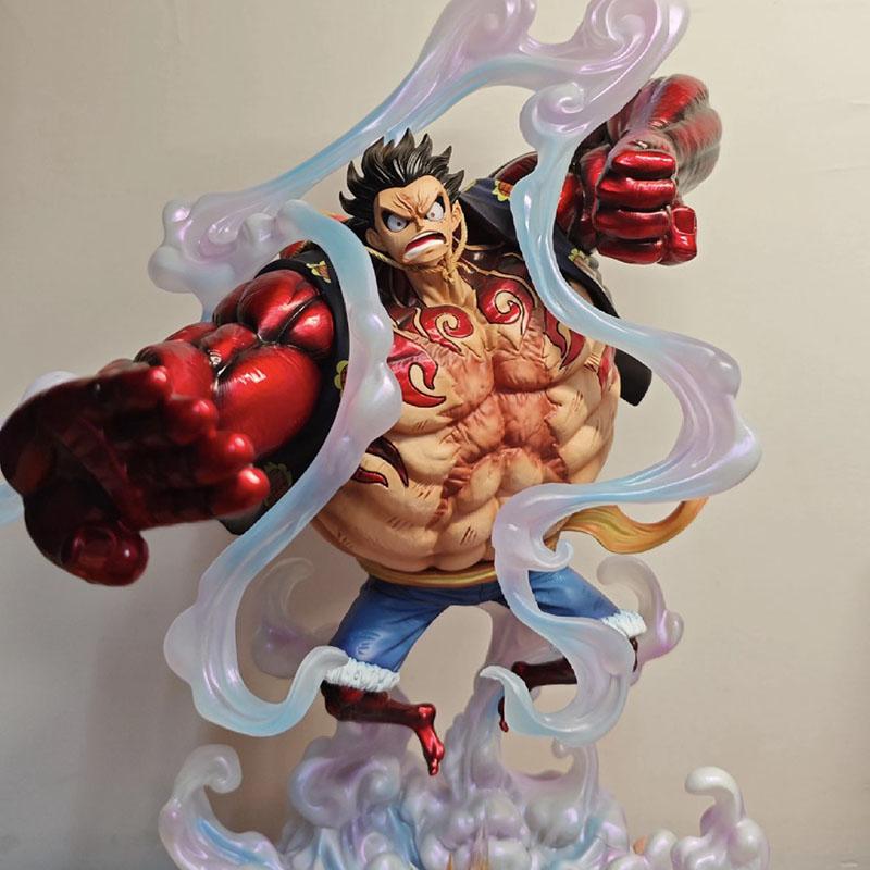 Статуя Jt One Piece 38 см Манки Д. Лампа Луффи Gear 4 Модели Куклы Фигурка One Piece Аниме Фигурка Коллекционные Игрушки Подарки