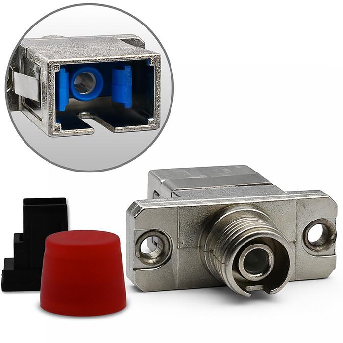 Qoltec Hybrid Adapter LC/UPC - FC/UPC | Simplex | Singlemode