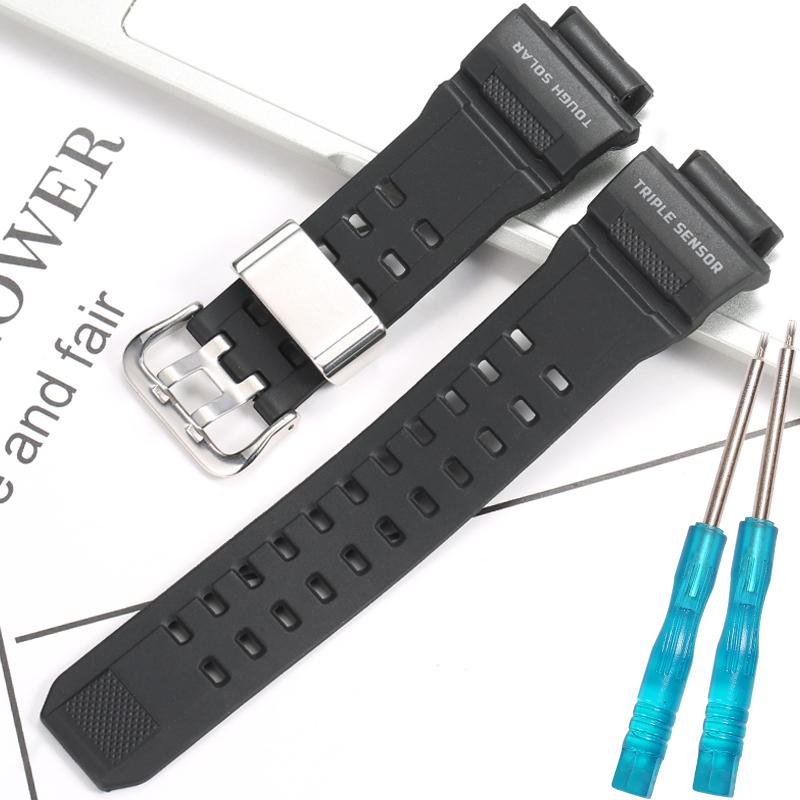 Для Casio 10455201 Запасной полимерный ремешок Подходит для часов GW-9400-1 Ремешок Rangeman GW-9400 Мужской ремешок Аксессуары для спортивных часов