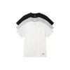 Stussy SS24 Хлопковая ребристая футболка с круглым вырезом, логотипом-буквой, коротким рукавом, винтажная, 3 шт. в упаковке, унисекс, топ 1140355